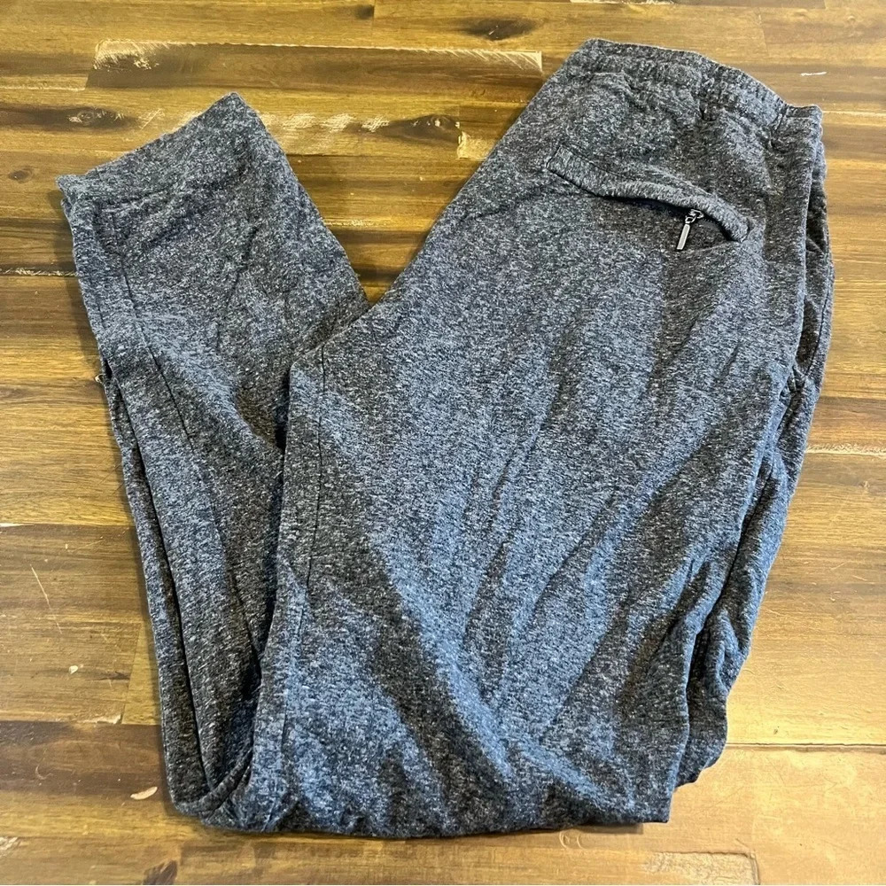 Good Man Brand Jetset Charcoal Gray Joggers Printed Large Active L